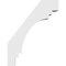 Ekena Millwork 3-in. W x 14-in. D x 18-in. H Pescadero Architectural Grade PVC Knee Brace BRCP03X14X18PEC - alternate 3